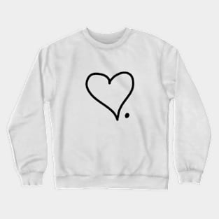 BJYX Love Dot Heart Crewneck Sweatshirt